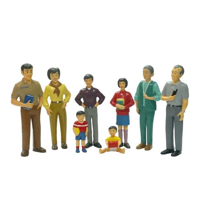 Figurine familie asiatica miniland - okeml27397