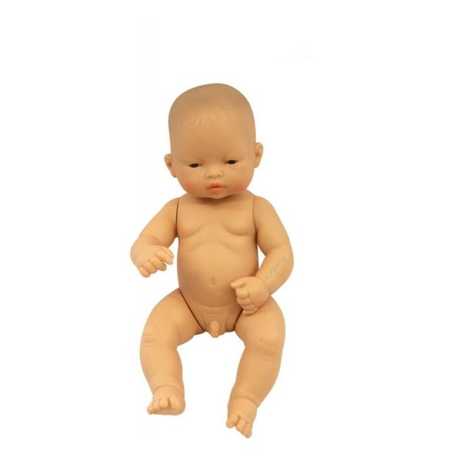 Papusa bebelus asiatic baiat 32 cm - miniland - okeml31035