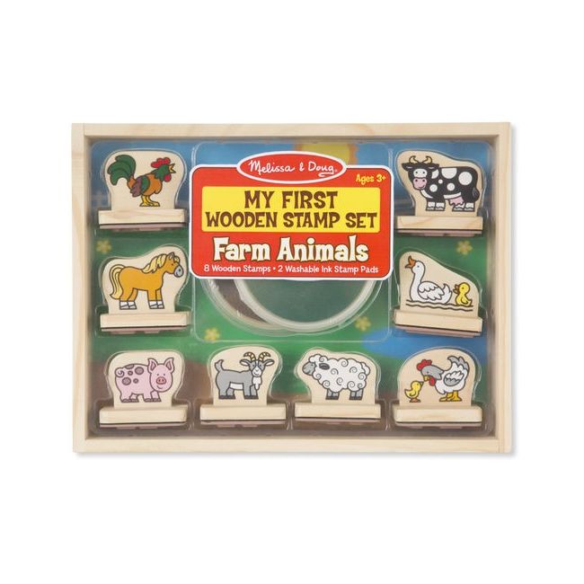 Primele mele stampile animale de la ferma melissa and doug - okemd2390