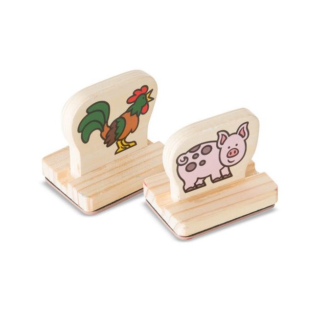 Primele mele stampile animale de la ferma melissa and doug - okemd2390