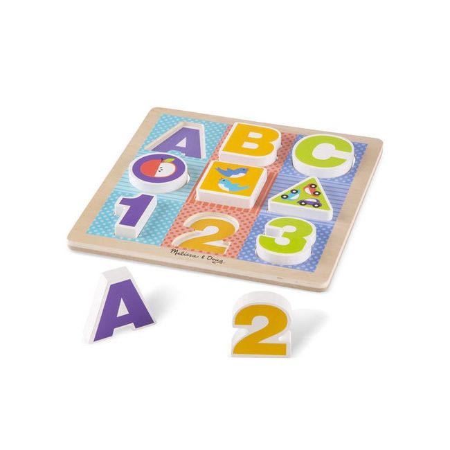 Puzzle cu piese mari pentru belelusi  melissa and doug - okemd1899