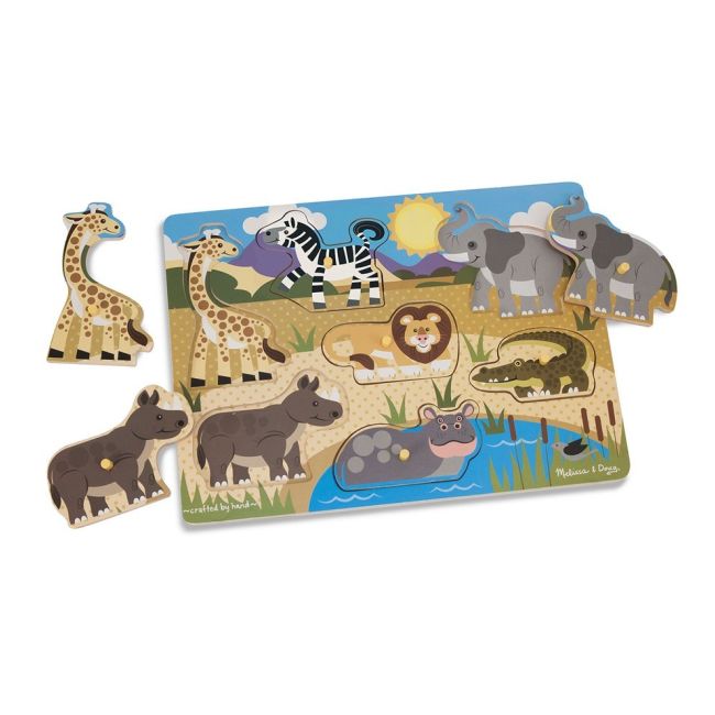 Puzzle din lemn animalele safari - okemd9054