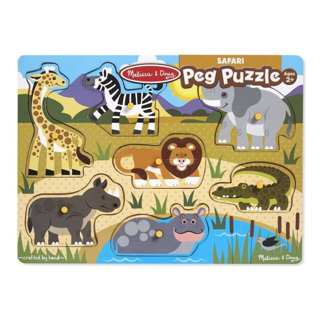 Puzzle din lemn animalele safari - okemd9054