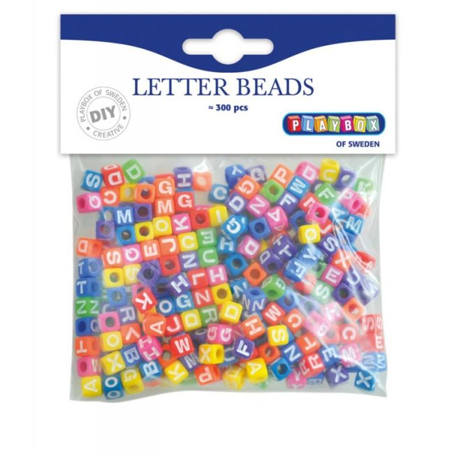 Set 300 de margele colorate cu litere - playbox - okepb2471516