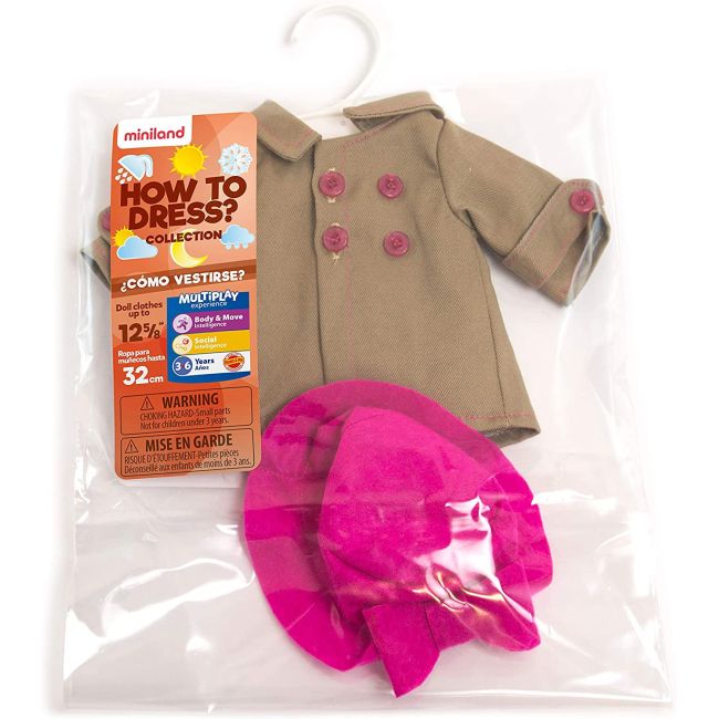 Set imbracaminte vreme temperata pentru papusa fetita 32 cm - okeml31640