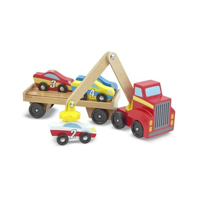 Transportor de masini cu elevator magnetic melissa and doug - okemd9390