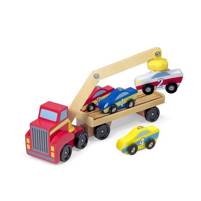 Transportor de masini cu elevator magnetic melissa and doug - okemd9390