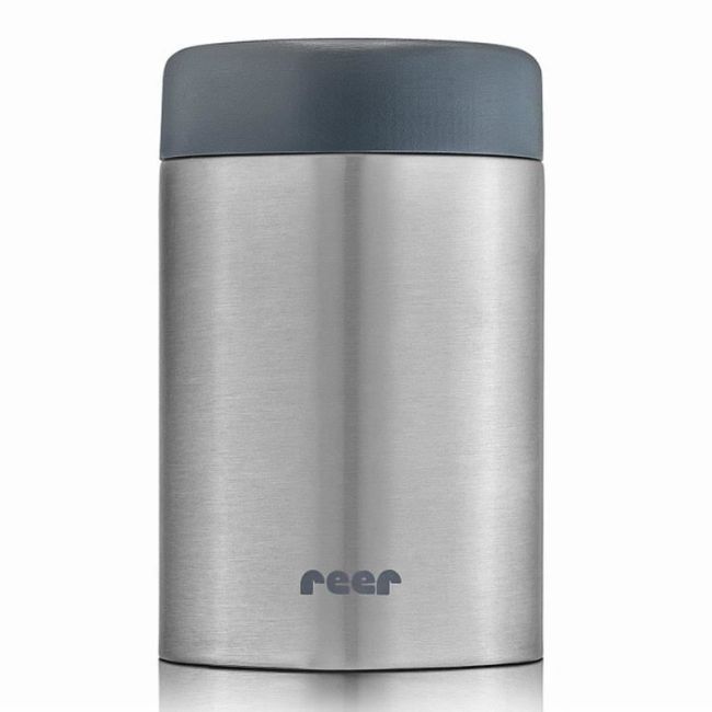 Cutie termica pentru mancare bebelusi, otel inoxidabil pur vidat, 300 ml, Reer Pure 90408