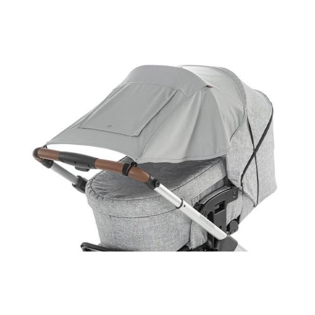 Parasolar premium pentru carucioare bebelusi, protectie solara UPF 50+, gri, Reer ShineSafe Premium 84121