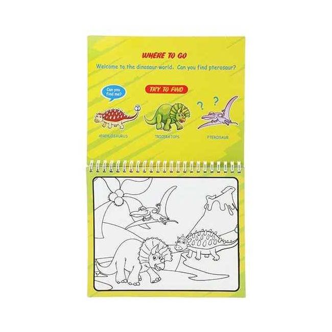 Carte de colorat cu apa Dino Toi-Toys TT46845B BBJTT46845B_Initiala