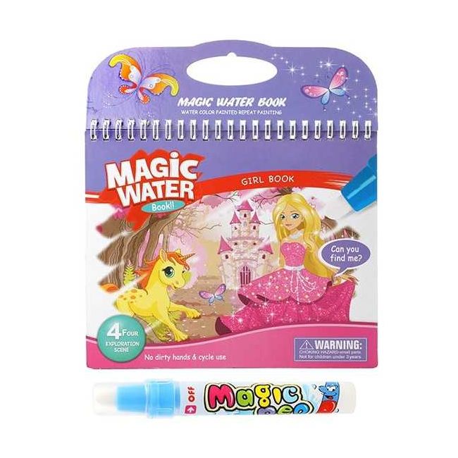 Carte de colorat cu apa Princess Toi-Toys TT46845A BBJTT46845A_Initiala