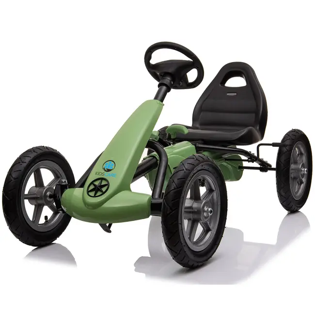 Kart cu pedale si roti gonflabile Karera Verde Kidscare SUPKC_KareraV