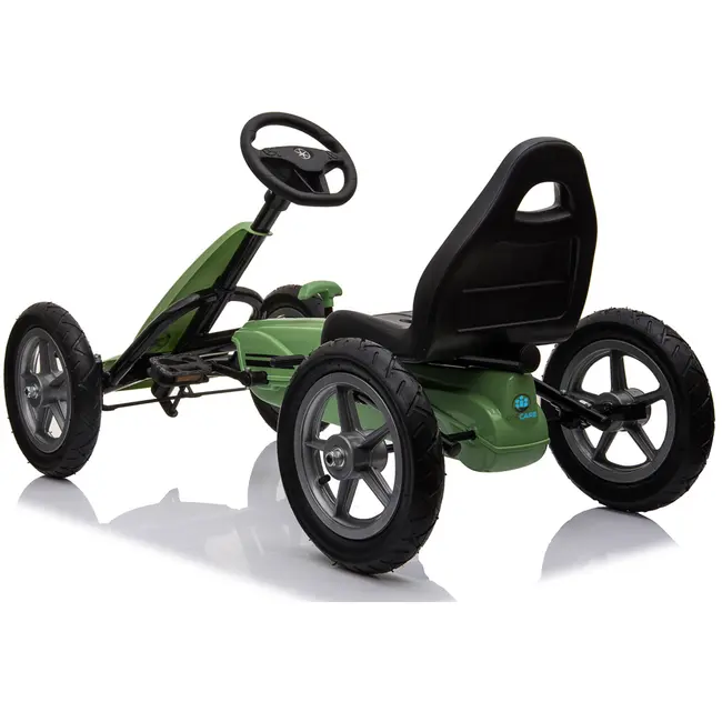 Kart cu pedale si roti gonflabile Karera Verde Kidscare SUPKC_KareraV