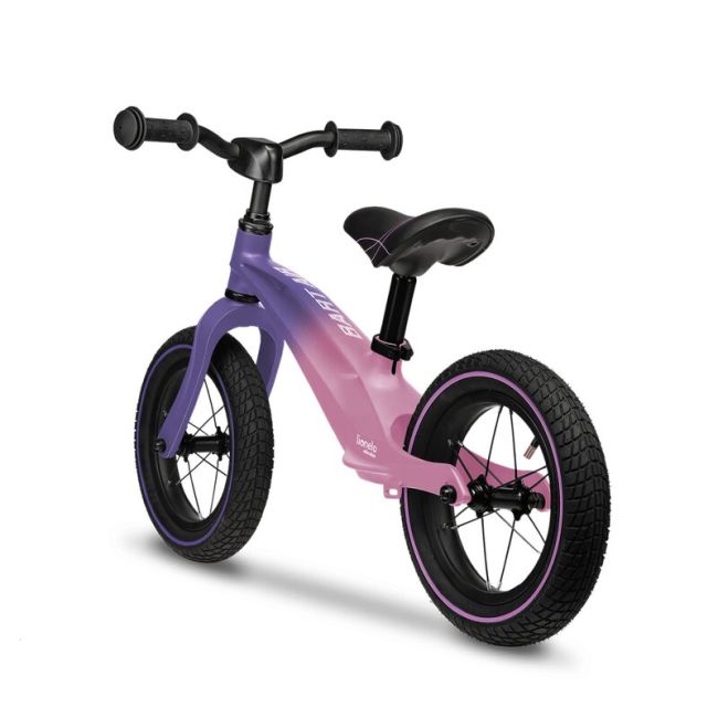 Lionelo - Bicicleta cu roti gonflabile, cu cadru din magneziu, fara pedale, 12 \'\', Bart Air , Pink Violet BYNLOE-BART_AIR_PINK_VIOLET