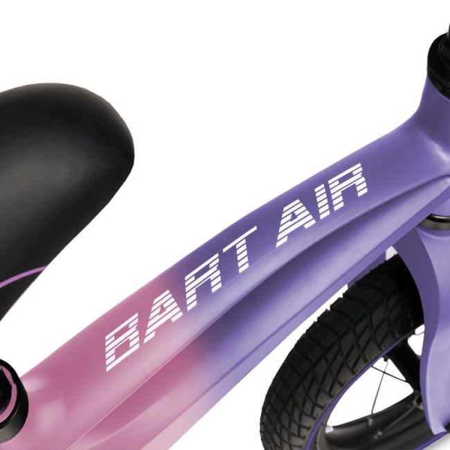 Lionelo - Bicicleta cu roti gonflabile, cu cadru din magneziu, fara pedale, 12 \'\', Bart Air , Pink Violet BYNLOE-BART_AIR_PINK_VIOLET