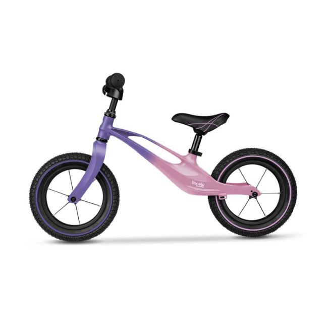 Lionelo - Bicicleta cu roti gonflabile, cu cadru din magneziu, fara pedale, 12 \'\', Bart Air , Pink Violet BYNLOE-BART_AIR_PINK_VIOLET