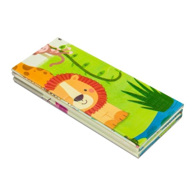 Lionelo - Covoras educativ Robby, Pliabil, Impermeabil, 200 x 180 cm, Cu Imprimeu pe ambele parti, Multicolor BYNLOE-ROBBY_MULTICOLOR