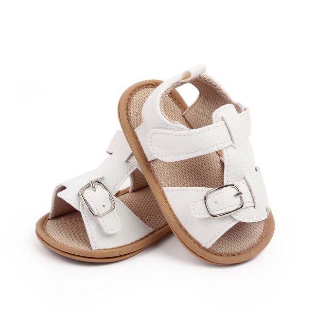 Sandalute albe cu catarama pentru baietei MDd2796-3-p10