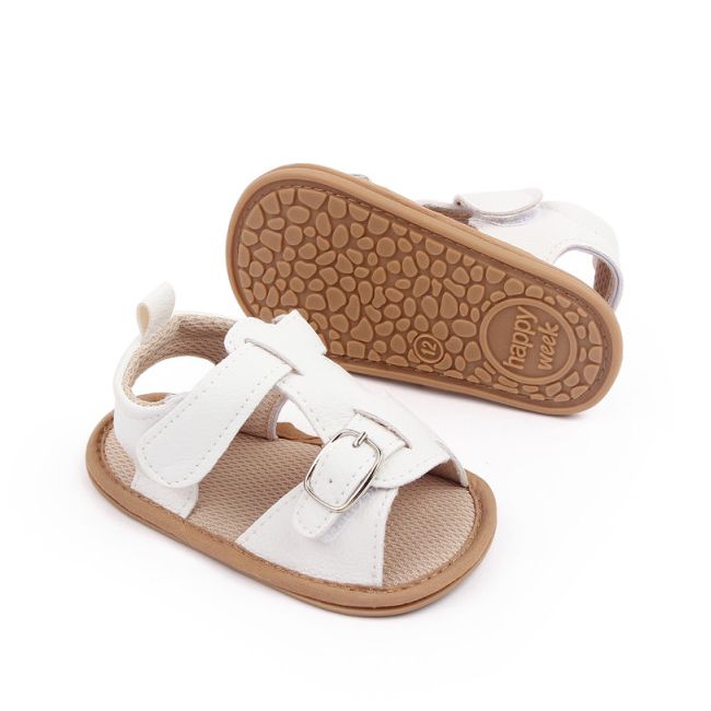 Sandalute albe cu catarama pentru baietei MDd2796-3-p10