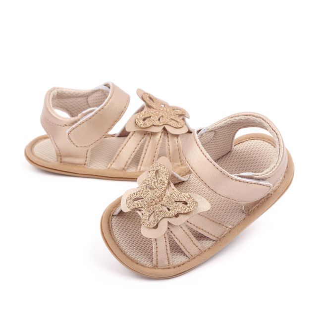 Sandalute aurii cu fluturas (marime disponibila: 3-6 luni (marimea 18 incaltaminte)) mdd2783-2-sa6.3-6 luni (marimea 18 incaltaminte)