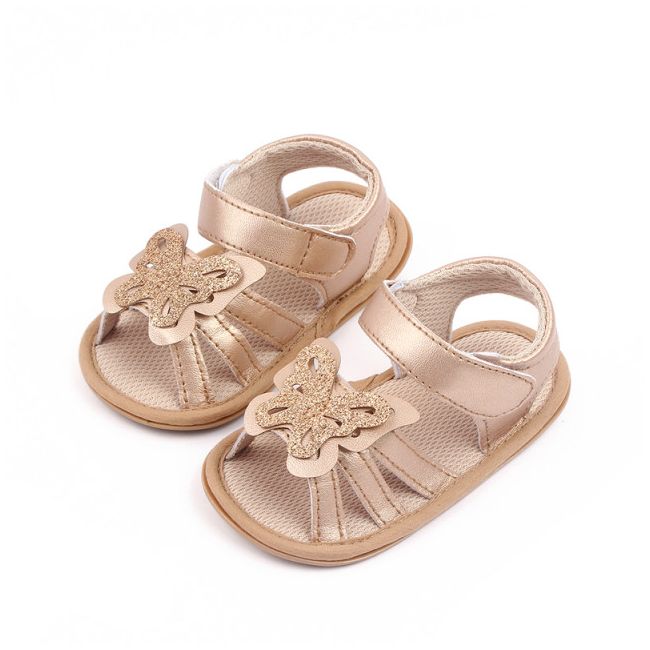 Sandalute aurii cu fluturas (marime disponibila: 3-6 luni (marimea 18 incaltaminte)) mdd2783-2-sa6.3-6 luni (marimea 18 incaltaminte)