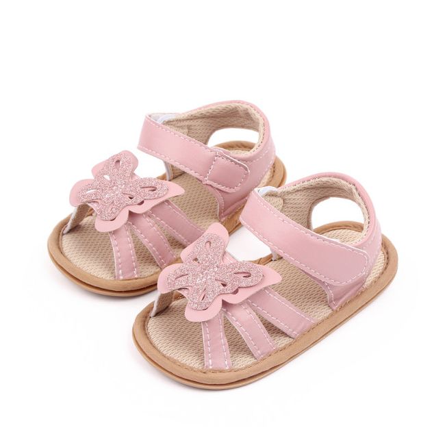 Sandalute roz cu fluturas (marime disponibila: 12-18 luni (marimea 21 incaltaminte)) mdd2783-1-sa6.12-18 luni (marimea 21 incaltaminte)