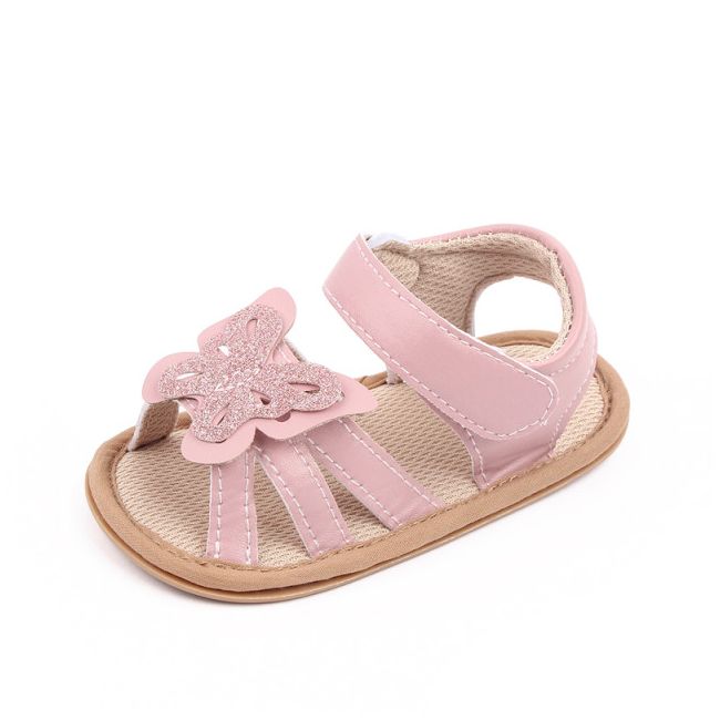 Sandalute roz cu fluturas (marime disponibila: 12-18 luni (marimea 21 incaltaminte)) mdd2783-1-sa6.12-18 luni (marimea 21 incaltaminte)