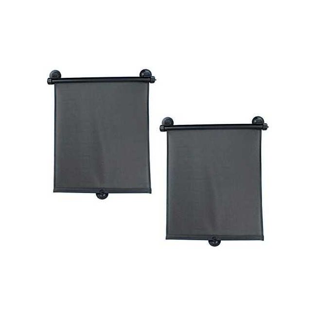 Set 2 Parasolare retractabile cu protectie UV Altabebe AL7031 BBJAL7031_Negru