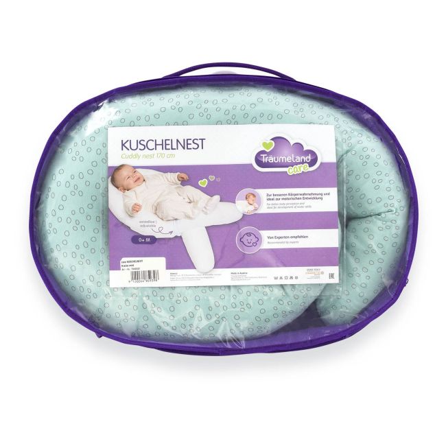 Perna pentru bebelusi Cuddly Nest Circles Mint BBXT040333