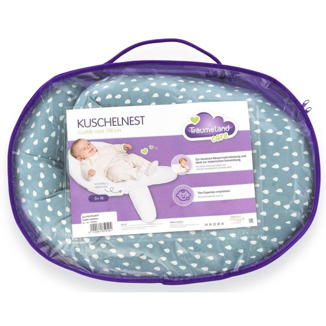 Perna pentru bebelusi Cuddly Nest Drops Ocean Blue BBXT040334