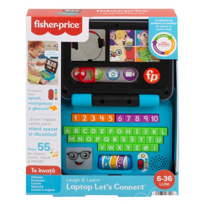 FISHER PRICE LAUGH&LEARN LAPTOP INTERACTIV IN LIMBA ROMANA VIVMTHHH05
