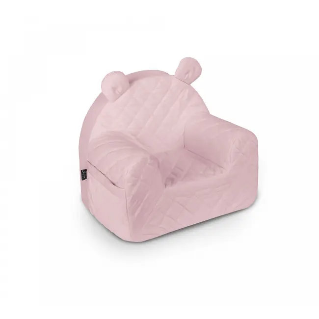 Fotoliu Pentru Copii Cu Spatar, Catifea Velvet Ursulet Teddy Sepia Rose Pjbc5612
