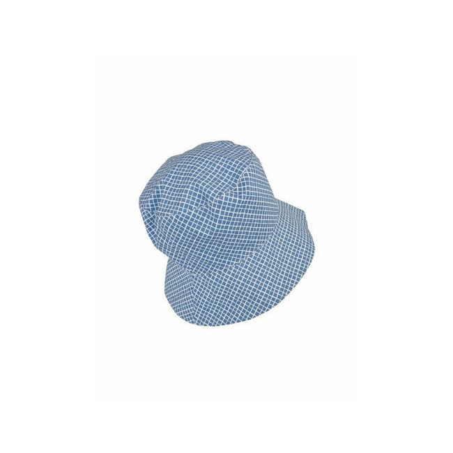 Palarie de soare pentru copii, KidsDecor, Blue Diamond, din bumbac, 50 cm (1-3 ani) KDEPAL50BLD