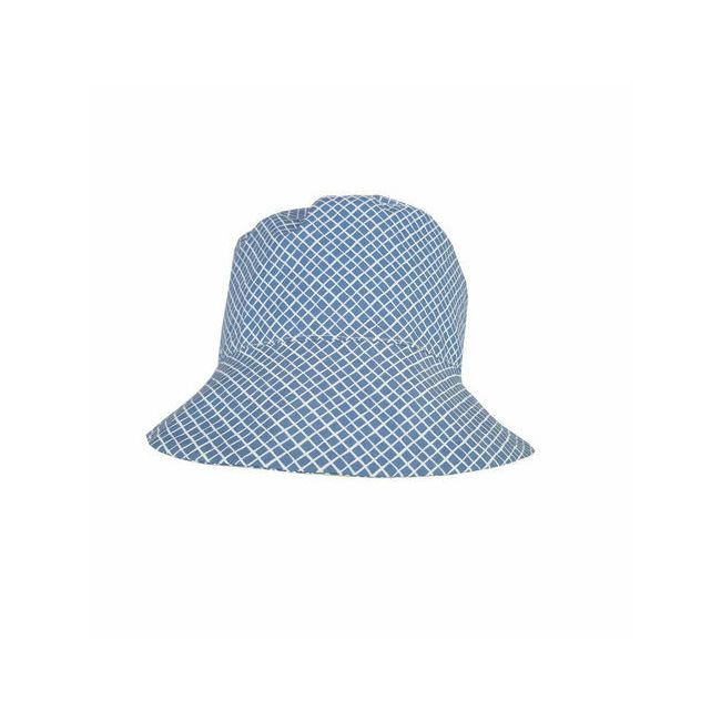 Palarie de soare pentru copii, KidsDecor, Blue Diamond, din bumbac, 52 cm (3-4 ani) KDEPAL52BLD