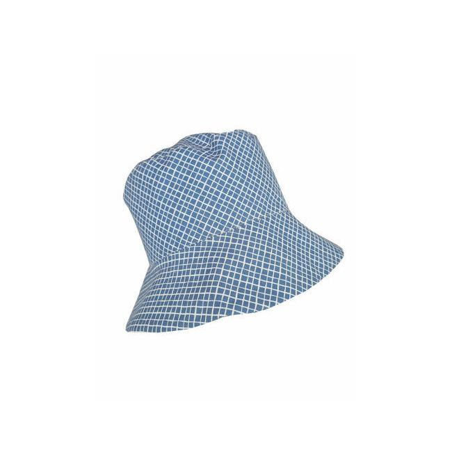 Palarie de soare pentru copii, KidsDecor, Blue Diamond, din bumbac, 52 cm (3-4 ani) KDEPAL52BLD