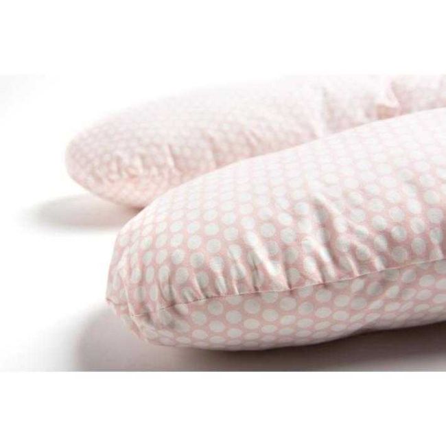 Perna pentru gravide si alaptat COMFORT EXCLUSIVE 170 cm cu poliester Womar Zaffiro AN-PKE-17 BBJAN-PKE-17_Roz Buline