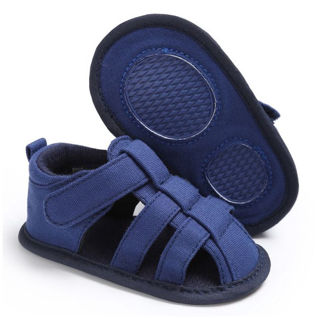 Sandalute bleumarine inchise in fata pentru baietei (marime disponibila: 3-6 luni (marimea 18 incaltaminte)) adc-331-5-ac9.3-6 luni (marimea 18 incaltaminte)