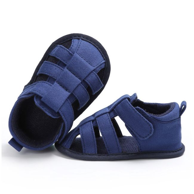Sandalute bleumarine inchise in fata pentru baietei (marime disponibila: 3-6 luni (marimea 18 incaltaminte)) adc-331-5-ac9.3-6 luni (marimea 18 incaltaminte)
