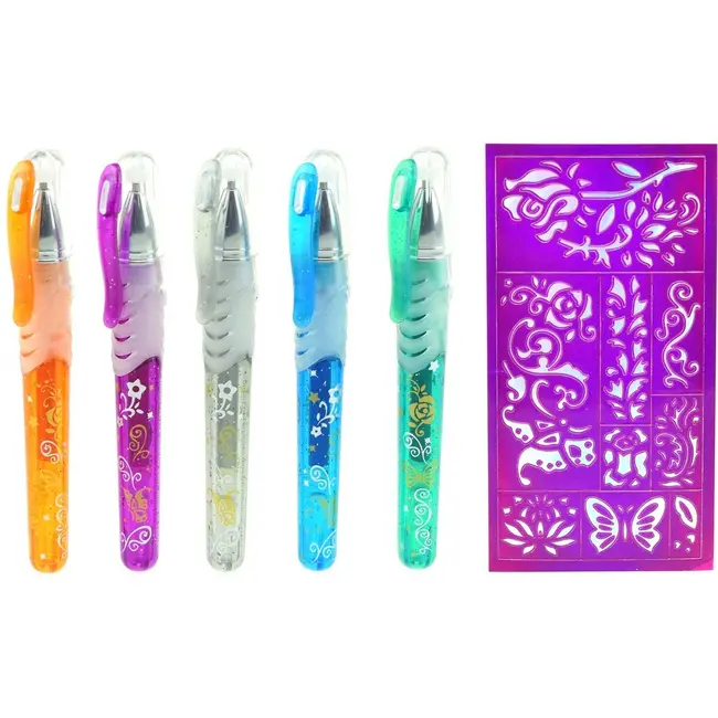 Set 5 pixuri cu gel pentru tatuaje Ice Princess Tattoo Toi-Toys TT45650A BBJTT45650A_Initiala