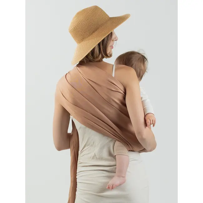 Sling cu inele isara caramel bamboo linen