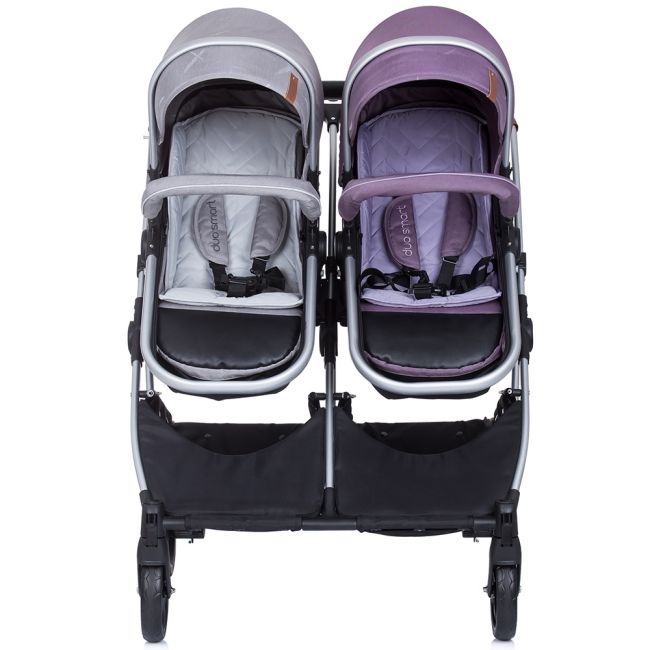 Carucior gemeni chipolino duo smart 2 in 1 anthracite lilac hubkbds02206al