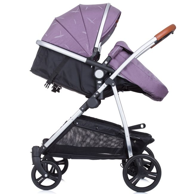 Carucior gemeni chipolino duo smart 2 in 1 anthracite lilac hubkbds02206al