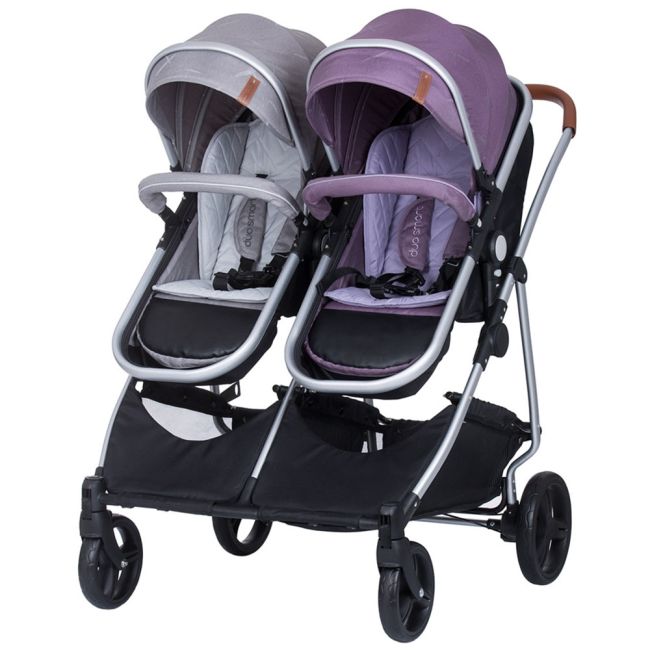 Carucior gemeni chipolino duo smart 2 in 1 anthracite lilac hubkbds02206al