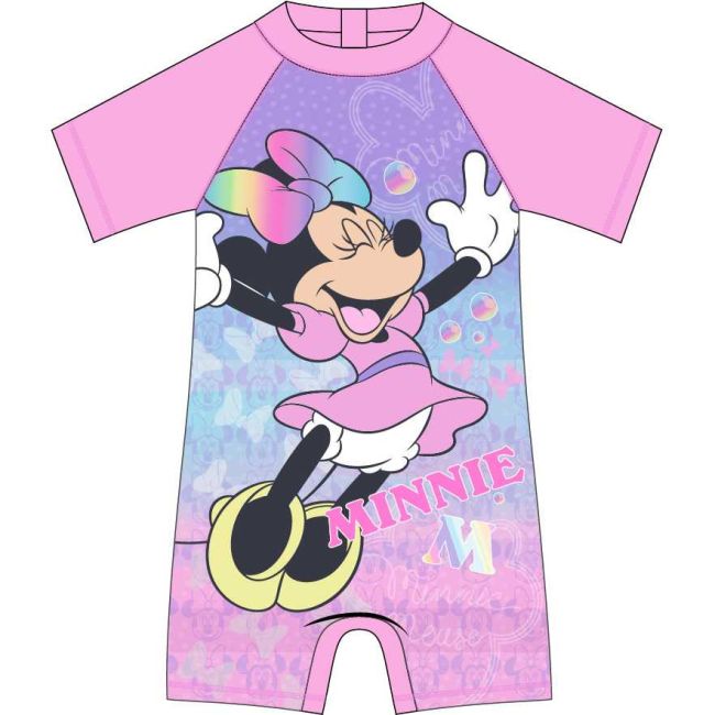 Costum de baie UV cu maneci scurte si fermoar Minnie EPLUSM EPMMF5244A530 BBJEPMMF5244A530_Roz_86/92