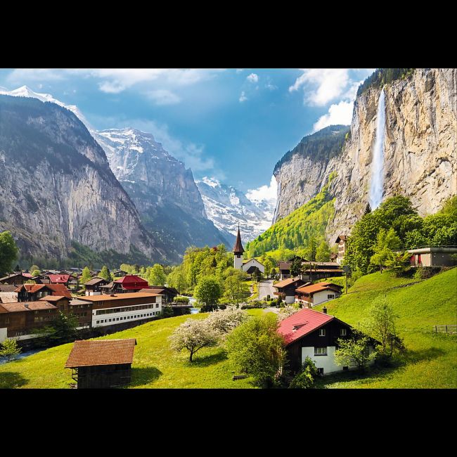 PUZZLE TREFL 3000 ORASUL LAUTERBRUNNEN ELVETIA VIV33076