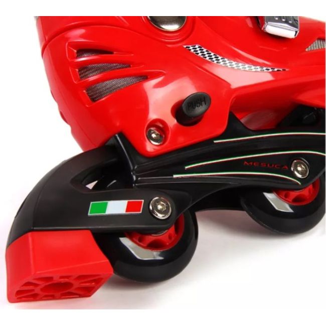 Role ferarri masura 29 - 32 rosii cu set protectie funkfk7-1red