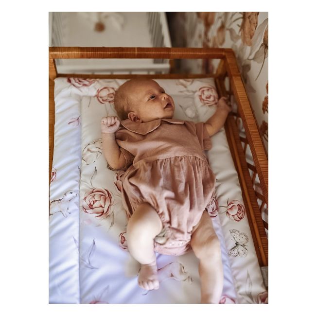 Saltea Pentru Masa De Infasat Bebe, Impermeabila, Fata Dubla, Eucalipt By Babysteps Pjb984-3257