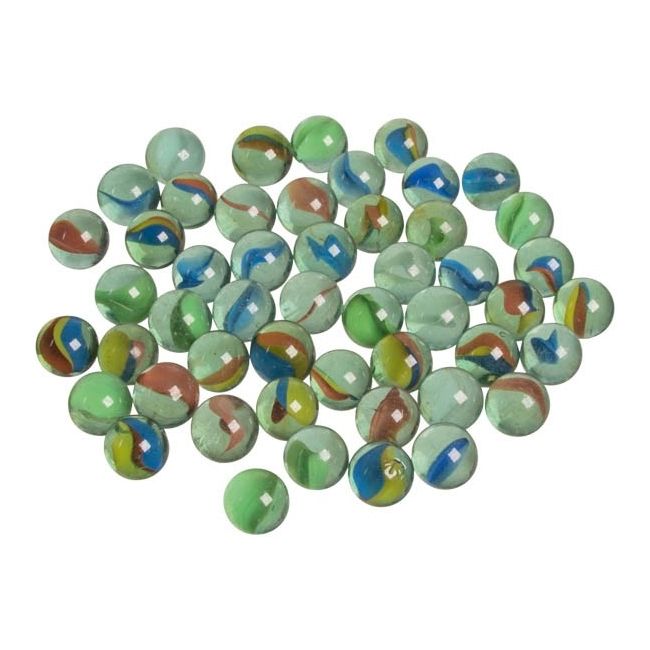 Set 50 bile din sticla ochi de pisica - okegokigm150