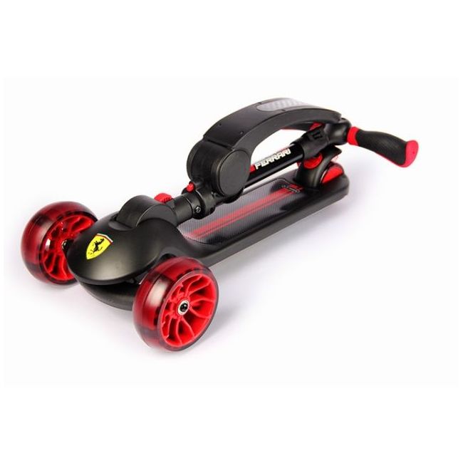 Trotineta pliabila ferrari twist neagra cu scaun funkfxk28-2bl