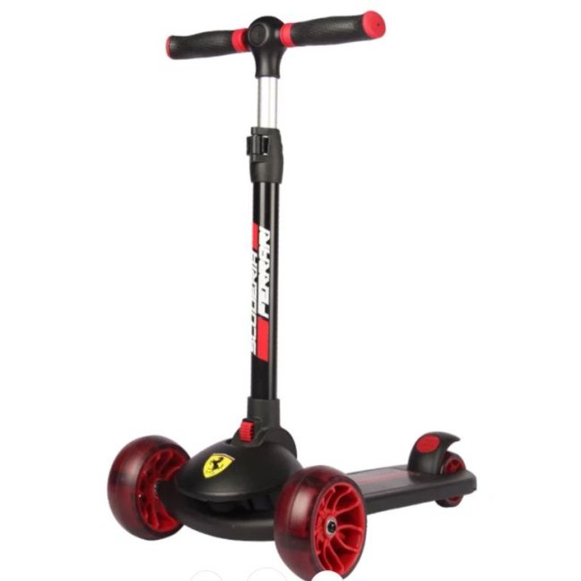 Trotineta pliabila ferrari twist neagra cu scaun funkfxk28-2bl